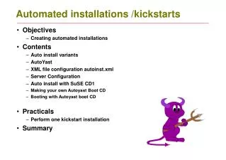 Automated installations /kickstarts