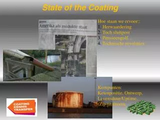 state of the coating