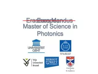 Master of Science in Photonics
