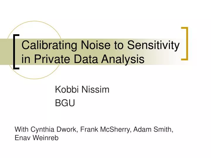 calibrating noise to sensitivity in private data analysis