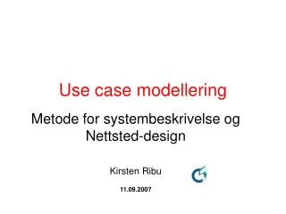 use case modellering