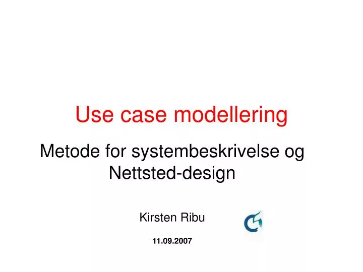 use case modellering