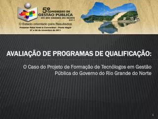 avalia o de programas de qualifica o