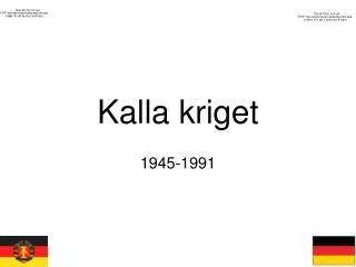 kalla kriget