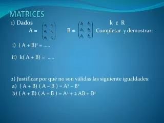 matrices