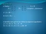 MATRICES - slide 1