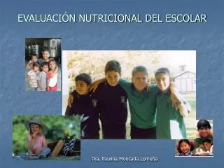 evaluaci n nutricional del escolar