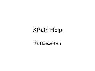 XPath Help