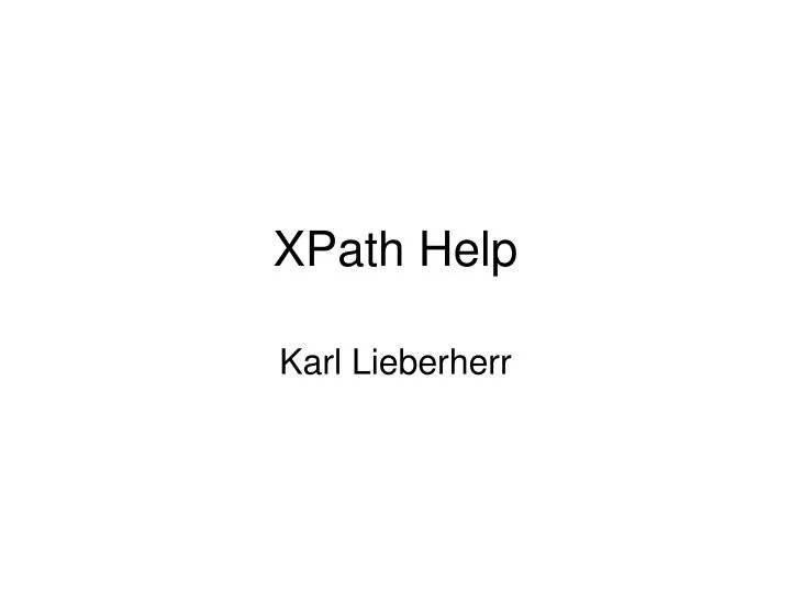 xpath help