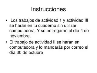 instrucciones