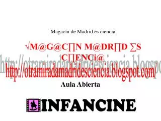 magac n de madrid es ciencia m@g@c n m@dr d s c enci@