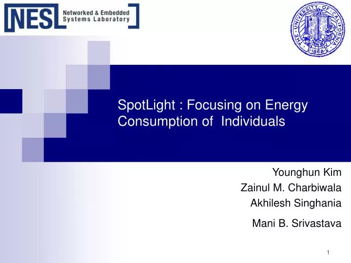 spotlight focusing on energy consumption of individuals