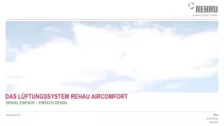 das l ftungssystem rehau aircomfort