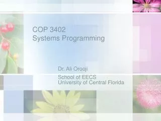 COP 3402 Systems Programming