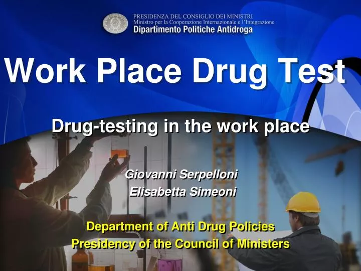work place drug test