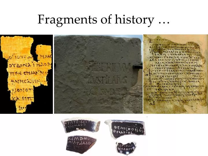 fragments of history