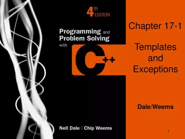 chapter 17 1 templates and exceptions