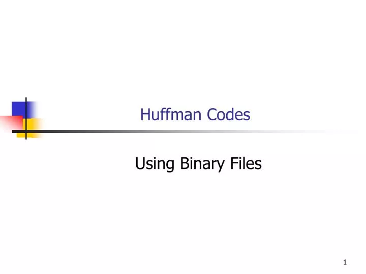 huffman codes