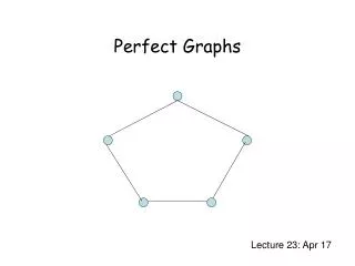 Perfect Graphs
