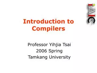 Introduction to Compilers