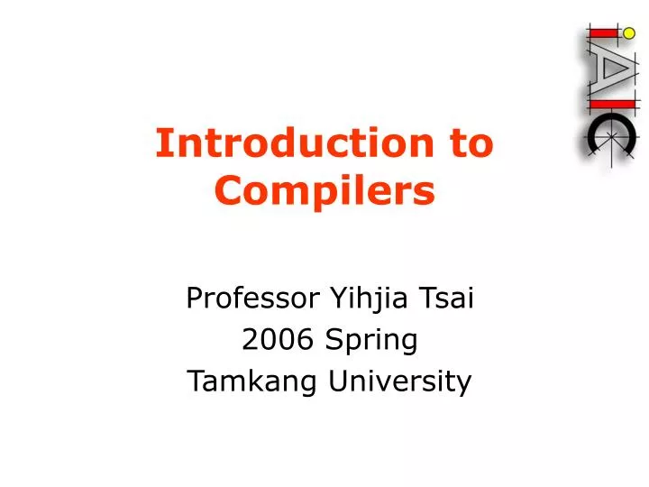 introduction to compilers