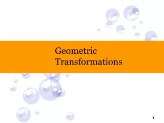 geometric transformations