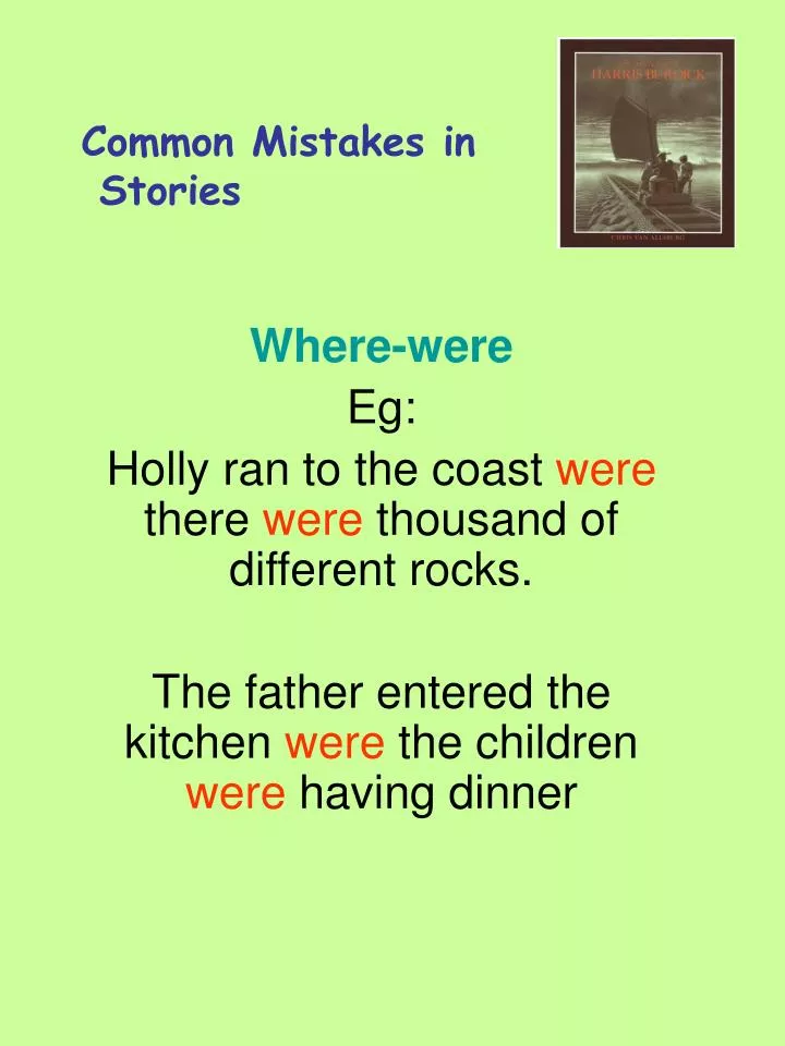 common mistakes in stories