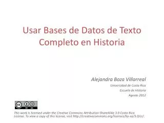 Usar Bases de Datos de Texto Completo en Historia