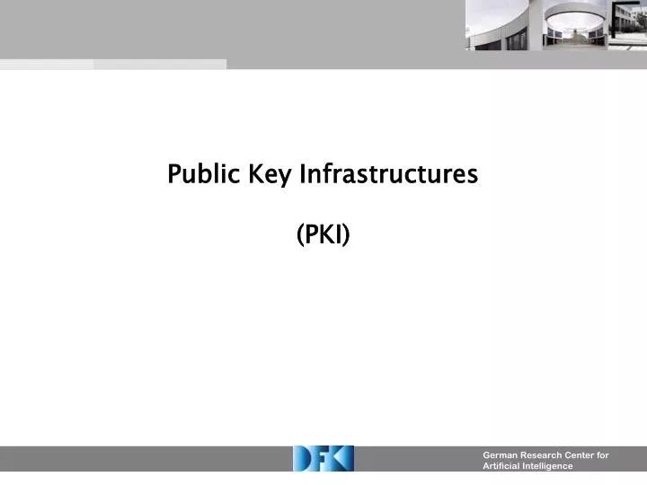 public key infrastructures pki