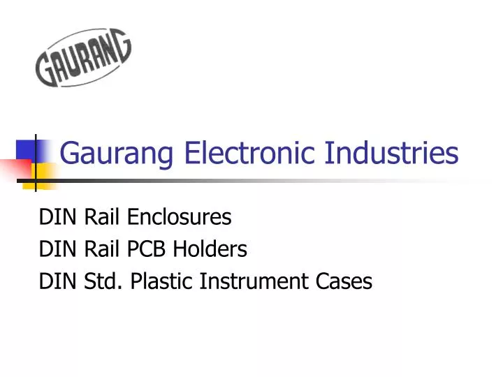 gaurang electronic industries