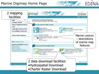 Marine Digimap Home Page