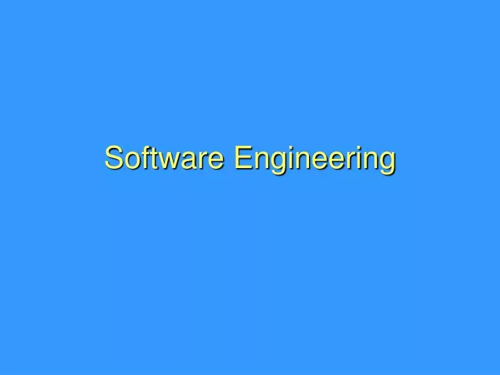 software engineering