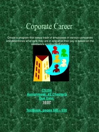 Coporate Career