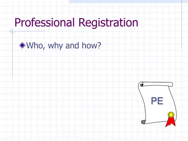 professional registration