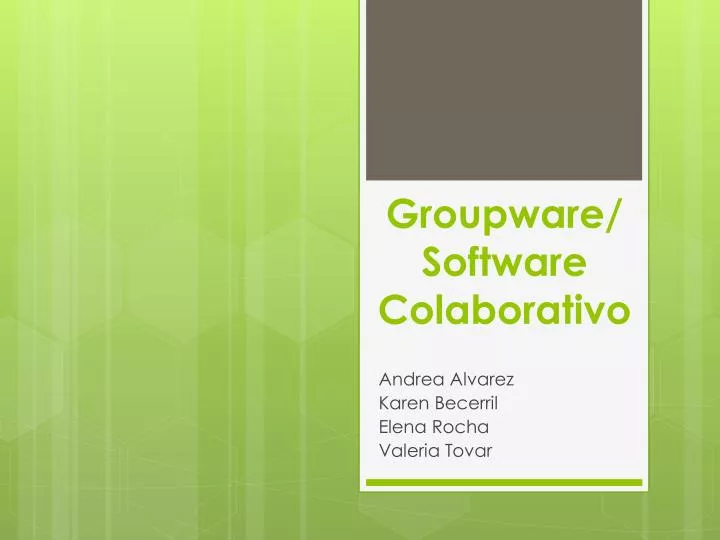 groupware software colaborativo