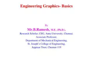Engineering Graphics- Basics