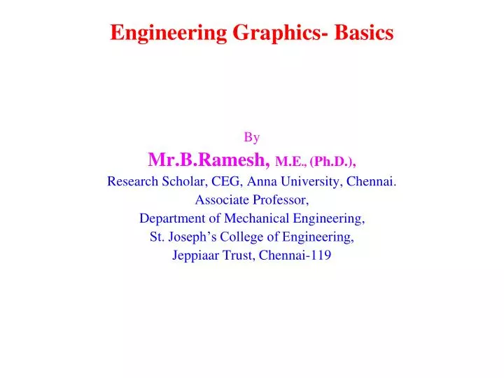 engineering graphics basics