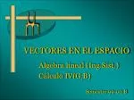 VECTORES EN EL ESPACIO - slide 1