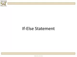 If-Else Statement