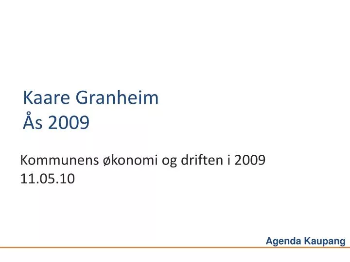 kaare granheim s 2009