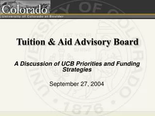 Tuition &amp; Aid Advisory Board
