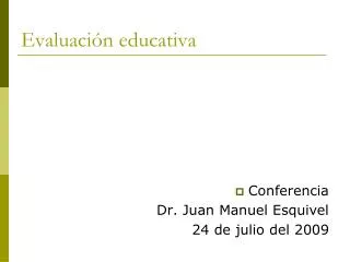 evaluaci n educativa