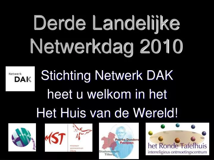 derde landelijke netwerkdag 2010