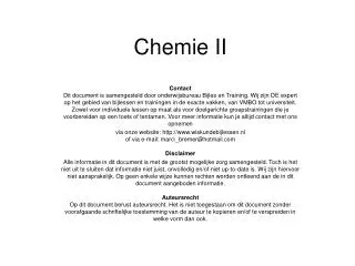 chemie ii