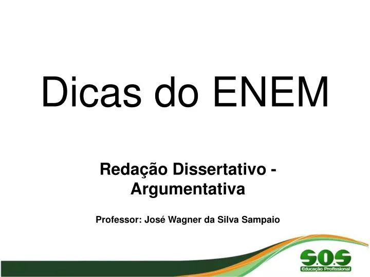 dicas do enem