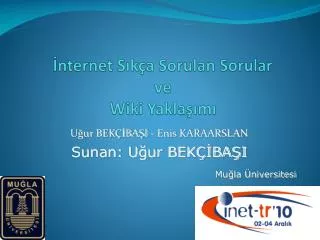 nternet s k a sorulan sorular ve wiki yakla m