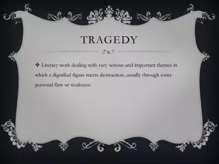 Tragedy