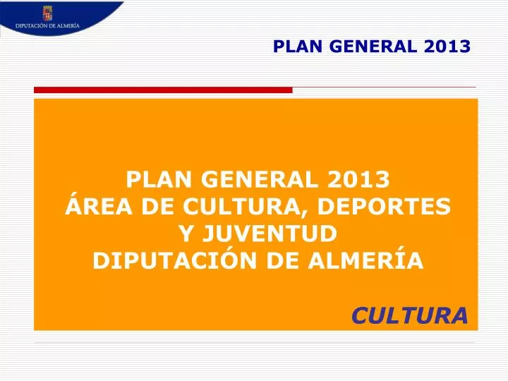 plan general 2013