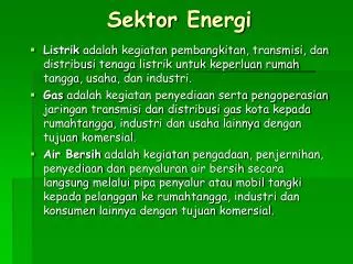 sektor energi