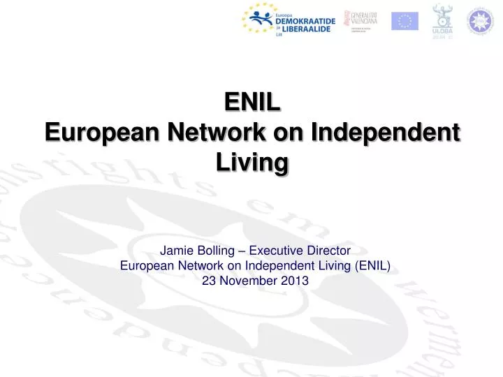 enil european network on independent living